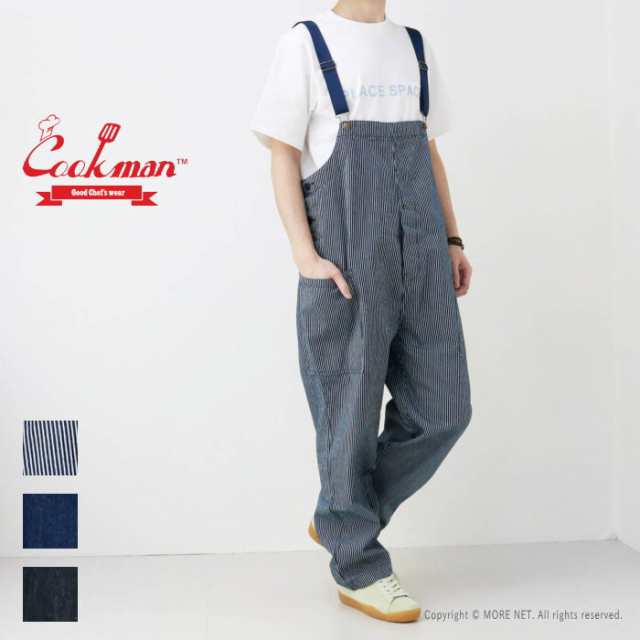 COOKMAN クックマン オーバーオール FISHERMANS BIB OVERALL STRIPE