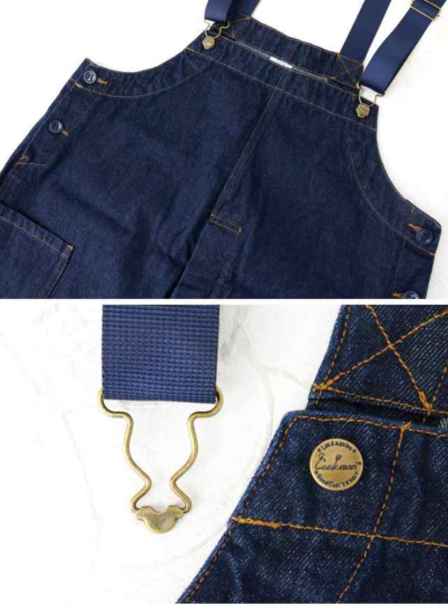 クックマン COOKMAN オーバーオール Fisherman's Bib Overall メンズ ヒッコリー デニム サロペット｜au PAY  マーケット