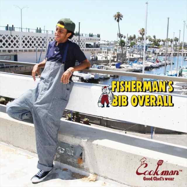 クックマン COOKMAN オーバーオール Fisherman's Bib Overall メンズ ヒッコリー デニム サロペット｜au PAY  マーケット