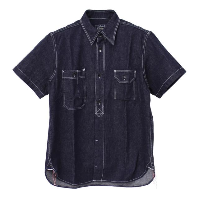 ステュディオ・ダルチザン STUDIO D'ARTISAN デニム半袖ワークシャツ 5333B-S メンズ 日本製_6