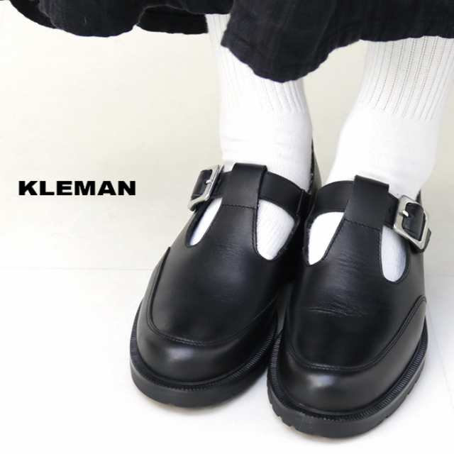 激安オフライン販売 クレマン KLEMAN レザーストラップシューズ