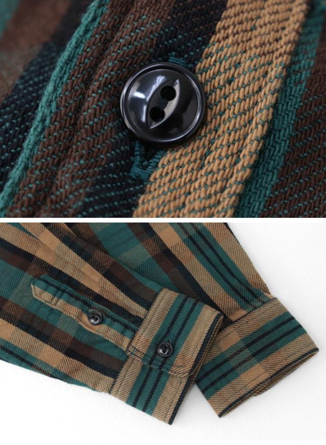 SALE セール/ ステュディオ・ダルチザン STUDIO D'ARTISAN ヘヴィーウェイトフランネルシャツ 5714 メンズ 日本製 長袖 チェック 長袖 /返品・交換不可_4