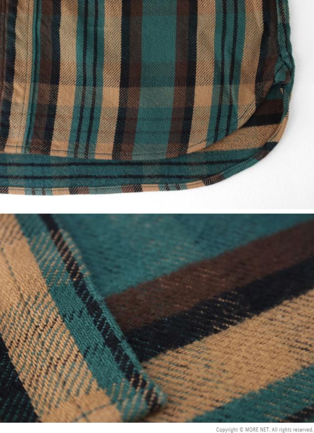 SALE セール/ ステュディオ・ダルチザン STUDIO D'ARTISAN ヘヴィーウェイトフランネルシャツ 5714 メンズ 日本製 長袖 チェック 長袖 /返品・交換不可_5