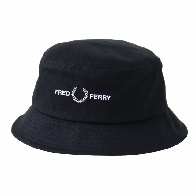 フレッドペリー FRED PERRY グラフィックブランドツイル バケット 