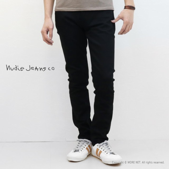 ヌーディージーンズ NUDIE JEANS タイトフィット LEAN DEAN リーンディーン メンズ レングス30 DRY EVERBLACK テーパード  ジーンズ・デニムパンツ