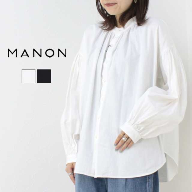 マノン MANON デニムアミカルシャツ/DENIM AMICAL SHT MNN-SH-274 トップス ブラウス 無地 ギャザー 日本製 レディース