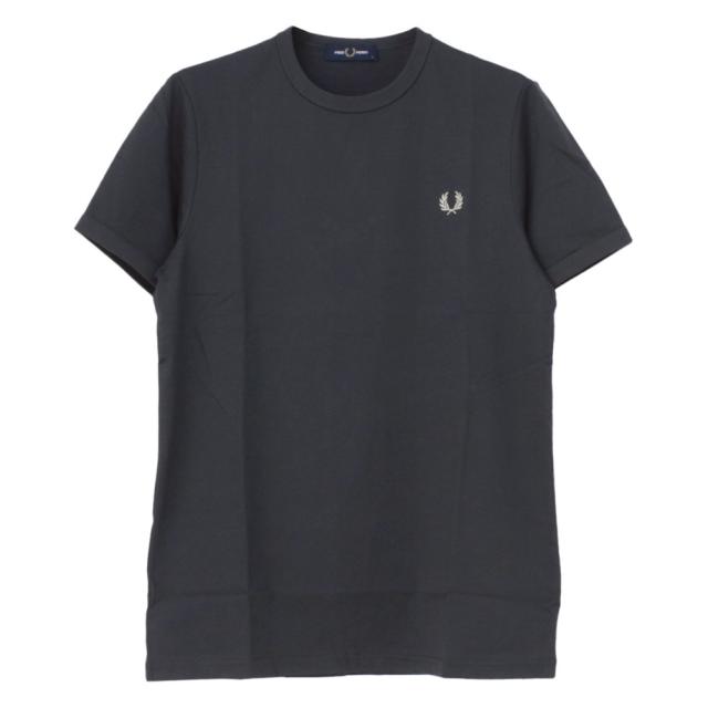 【FRED PERRY】 新品未使用！フレッドペリー　半袖Tシャツ Mサイズ フレッドペリー FRED PERRY ワンポイントロゴ刺繍Tシャツ M3519