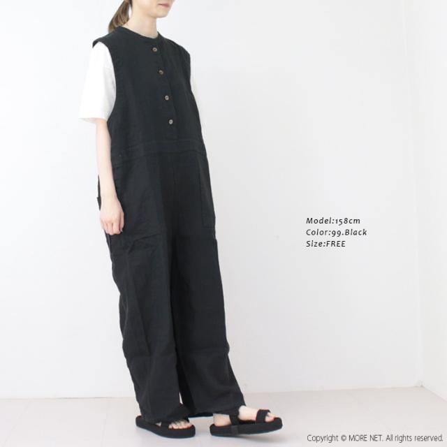SALE セール/ ヤラ YARRA オリジナルリネンオーバーオール 1525-255 ボトムス パンツ サロペット 無地 レディース /返品・交換不可_2