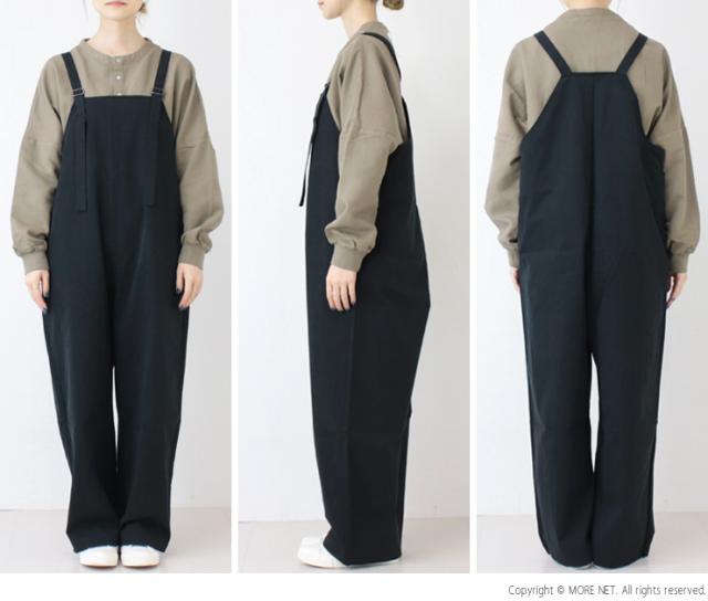 SALE セール/ フィルム FILUM オトナサロペット 2503109 オーバーオール パンツ ワイド テーパード レディース /返品・交換不可_4