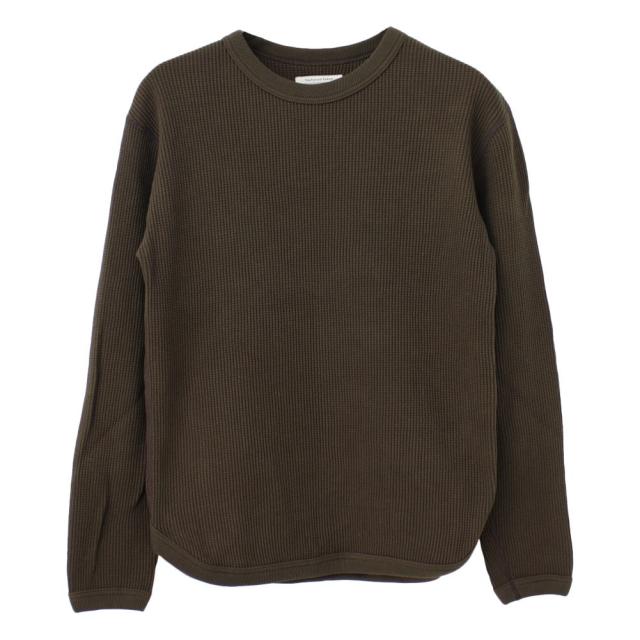 フルカウント FULLCOUNT ヘビーウェイトワッフルサーマルTシャツ 5964 メンズ 日本製 長袖 無地_9