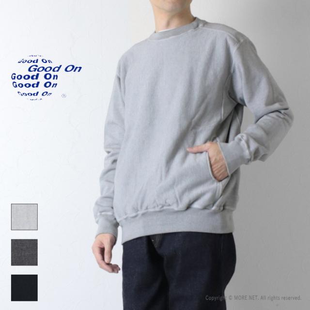 グッドオン Good On ヘビークルースウェット GOBW1912 メンズ レディース 無地 トレーナー ポケット