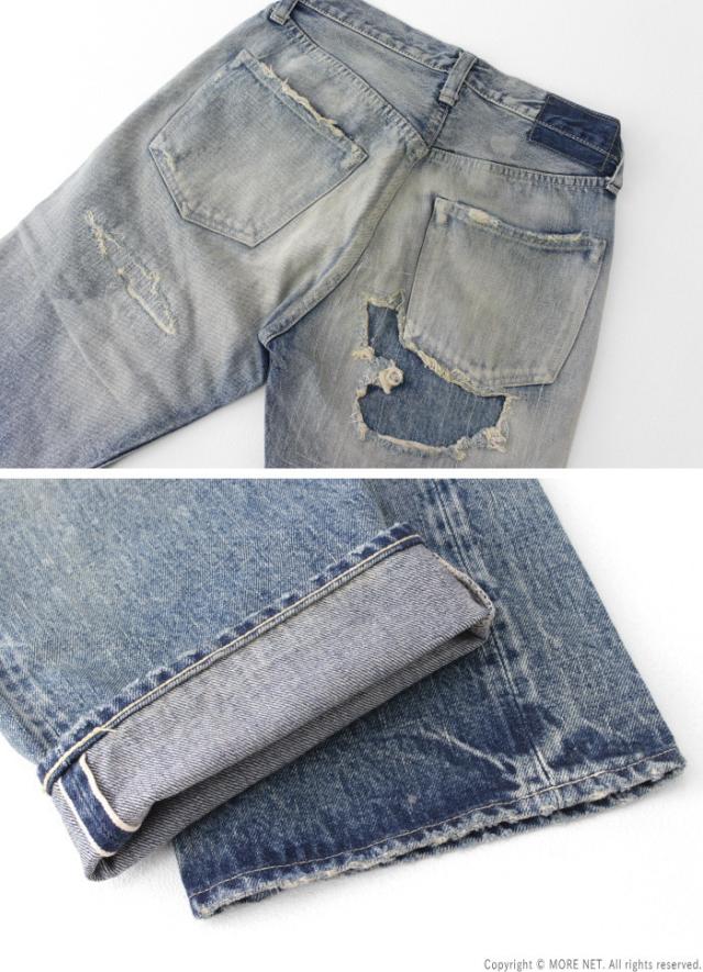 シュガーケーン SUGAR CANE 14.25oz レギュラーストレートジーンズ 1947 リメイクエイジドモデル SC41947SR  メンズ 日本製 ダメージ加工