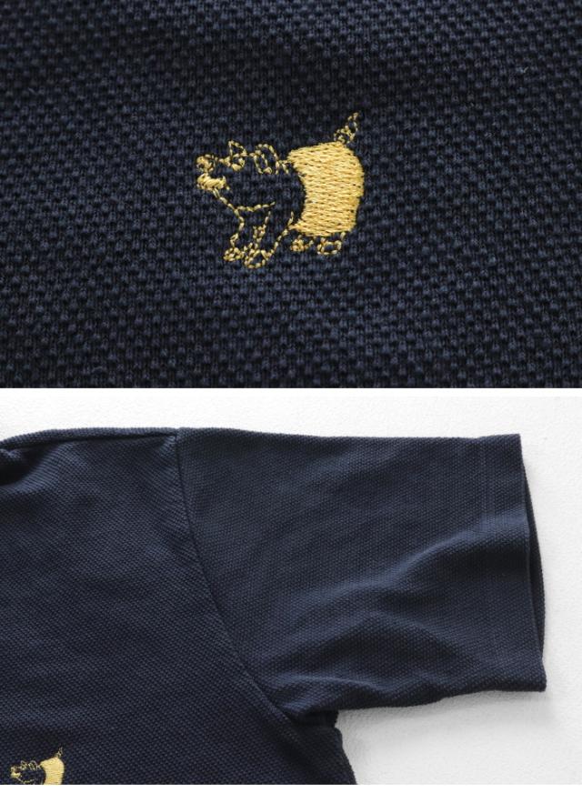 ステュディオ・ダルチザン STUDIO D'ARTISAN 鹿の子ポロシャツ 8201 メンズ 日本製 ワンポイント刺繍_4