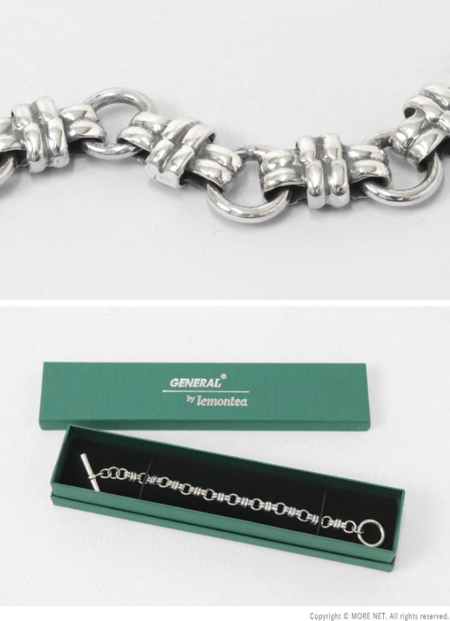 ジェネラルバイレモンティー General by Lemontea 925シルバーブレスレット GEN-053 メンズ レディース Tバー チェーン_5