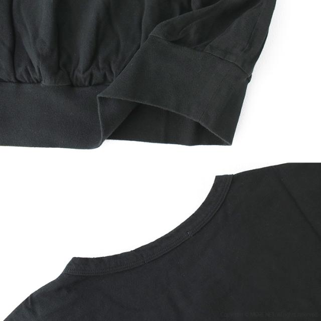ファブリケアンプラネテール FABRIQUE en planete terre コンビネーション半袖Tシャツ 261-025 コットン 切替 異素材 無地 日本製 レディース_6