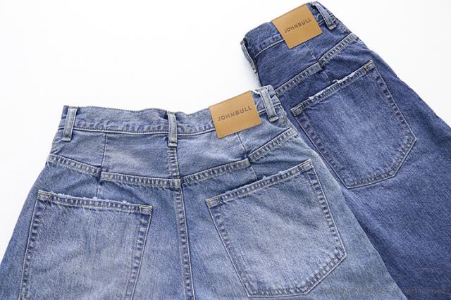 ジョンブル JOHNBULL デニムサイドシームパンツ JL261P09 ジーンズ ワイド 日本製 レディース_9