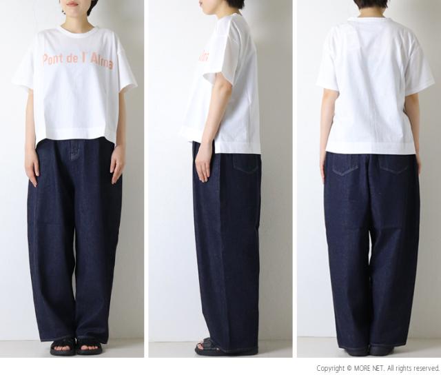 ファブリケアンプラネテール FABRIQUE en planete terre オーバーサイズ半袖プリントTシャツ 261-018 日本製 ワイド トップス レディース_4