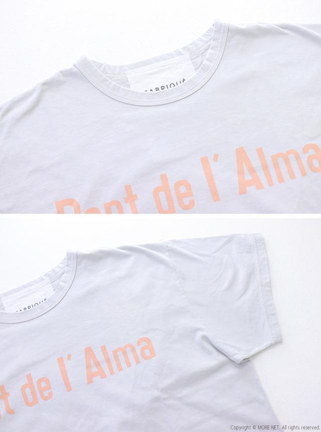 ファブリケアンプラネテール FABRIQUE en planete terre オーバーサイズ半袖プリントTシャツ 261-018 日本製 ワイド トップス レディース_5