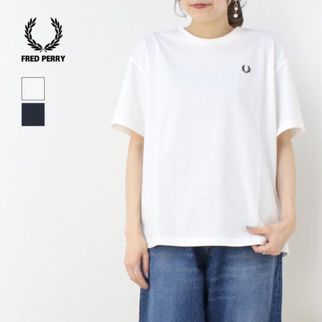 フレッドペリー FRED PERRY クルーネックTシャツ G1142 半袖 ロゴ 無地 刺繍 トップス レディース
