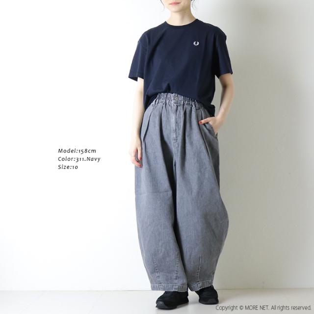 フレッドペリー FRED PERRY クルーネックTシャツ G1142 半袖 ロゴ 無地 刺繍 トップス レディース_3
