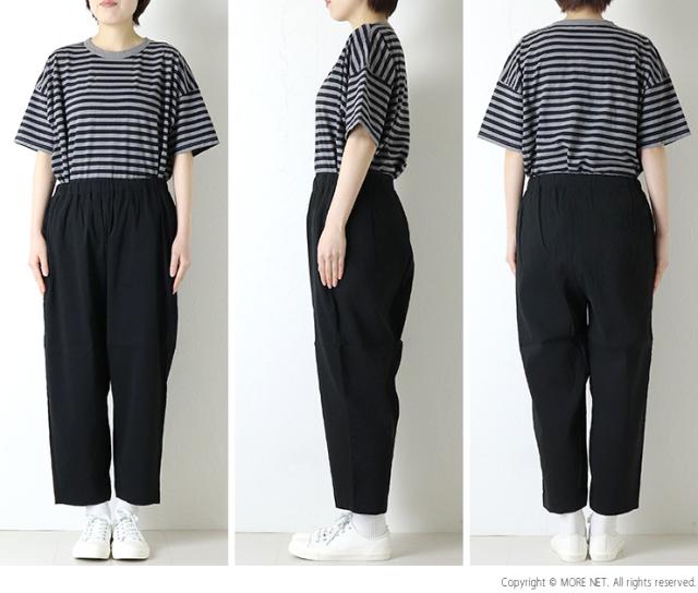プリット prit リネンレーヨンストレッチスロウパンツ P71622 日本製 ワイド テーパード イージー レディース 裾直し対象外_4