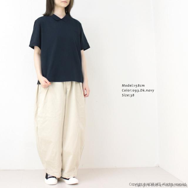 ファブリケアンプラネテール FABRIQUE en planete terre ポロ半袖Tシャツ 261-001 無地 衿 日本製 レディース_2