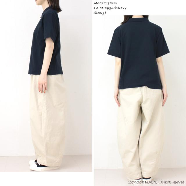 ファブリケアンプラネテール FABRIQUE en planete terre ポロ半袖Tシャツ 261-001 無地 衿 日本製 レディース_4