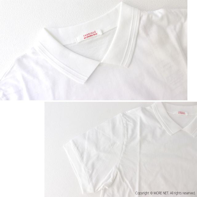 ファブリケアンプラネテール FABRIQUE en planete terre ポロ半袖Tシャツ 261-001 無地 衿 日本製 レディース_6