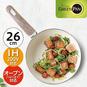 グリーンパン GREENPAN ウッドビー フライパン 26cm CC001011-001 4895156647447【IH対応】【送料無料】の通販は