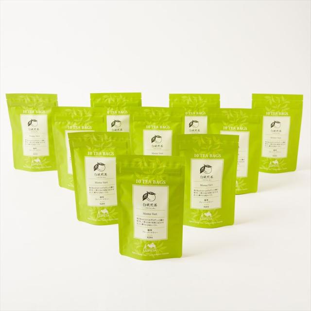 【10袋セット】【ルピシア】【白桃煎茶】【ティーバッグ】ハクトウセンチャ LUPICIA 10個入 × 10袋 お茶 緑茶 紅茶 フレーバードティー【送料無料】の通販は