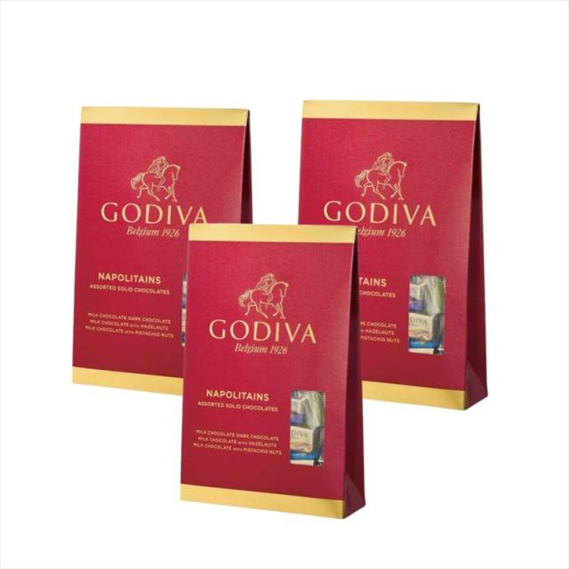 【3箱セット】ゴディバ ナポリタン （320ｇ × 3箱）ギフト 手土産 チョコレート 高級 ブランド プレゼント 個包装 配布用【送料無料】