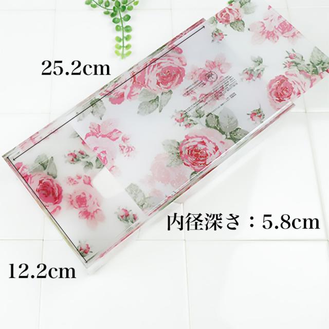 ティッシュケース おしゃれ ルーシー ボックスティッシュケース アクリル 花柄 ティッシュケース カバー バラ柄 薔薇柄の通販はau Pay マーケット Zakka Select