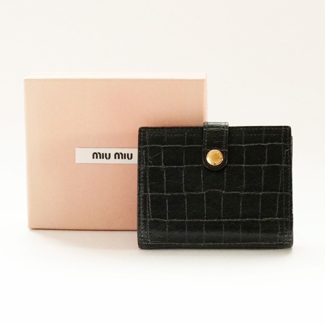 中古 ミュウミュウ 二つ折り財布 レディース 5MV016 MIUMIUの通販はau