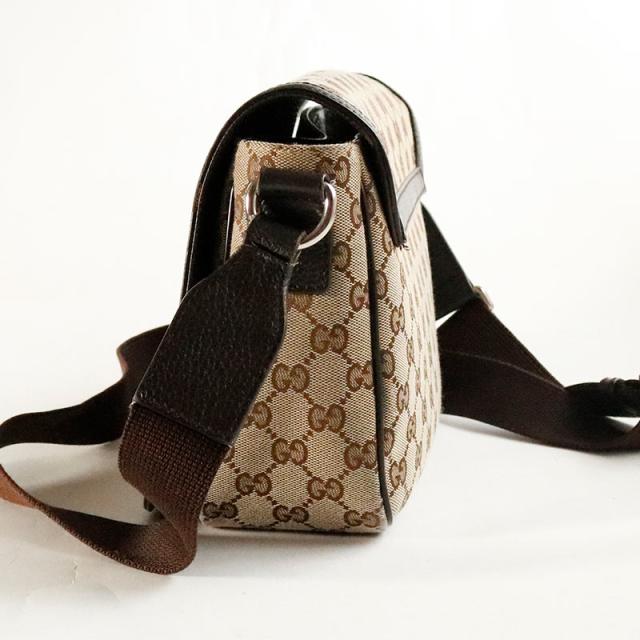 中古 グッチ バッグ GGキャンバス ショルダーバッグ レディース メンズ