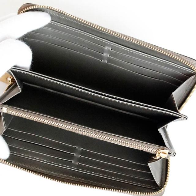 中古 ルイヴィトン ヴェルニ シャンパーニュ メタリゼ ジッピー  