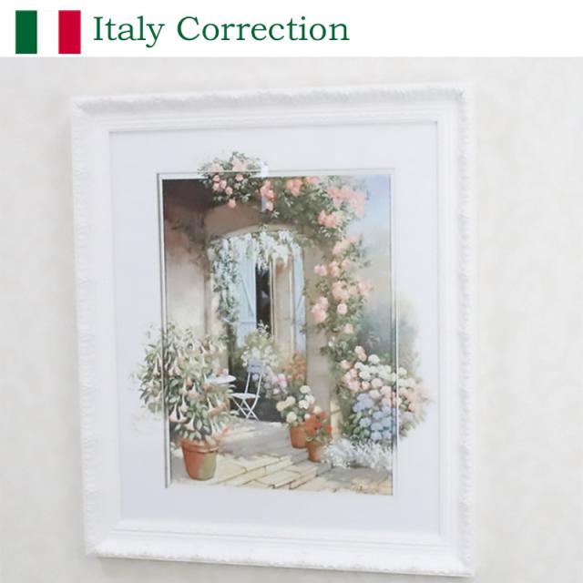 アンティーク　花柄フレーム　アートボード アンティーク 花柄フレーム アートボード