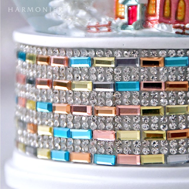 ジュエルスノードームオルゴール チャーチ 010663【ハルモニア スノー