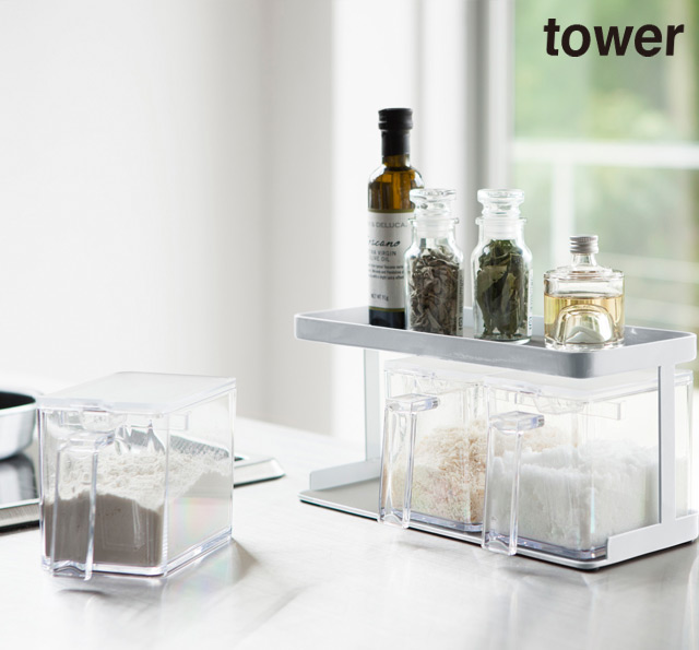 期間限定 送料込み 調味料ストッカー ラック タワー ３個セット ラック 調味料 収納 調味料ケース 収納 仕切り 塩 スパイス 砂糖 の通販はau Pay マーケット インテリア雑貨cute Au Pay マーケット店