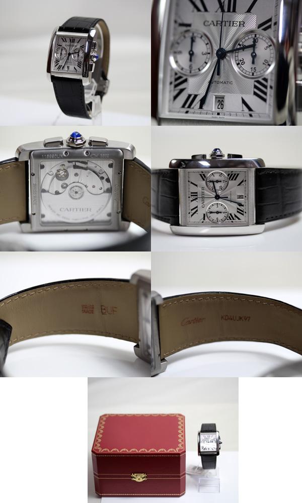 Mt2245 カルティエ Cartier タンクmc クロノグラフ メンズ 腕時計自動巻き シースルーバック W 中古 美品 質屋出品の通販はau Pay マーケット 古恵良質店