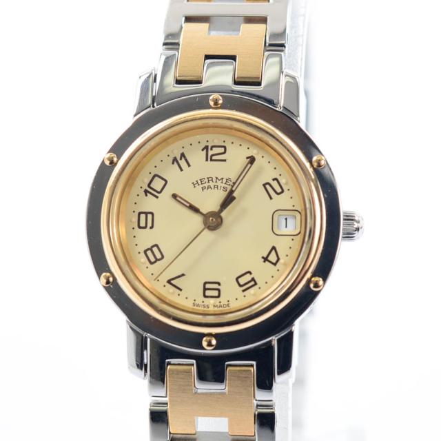 中古 A品 エルメス クリッパー レディース腕時計 Cl4 2 アイボリー レディースの通販はau Pay マーケット ロデオドライブ Au Payマーケット店