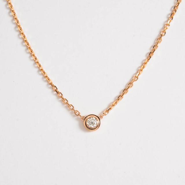 中古 A品 カルティエ ディアマンレジェドゥカルティエxs ネックレス K18ピンクゴールド の通販はau Pay マーケット ロデオドライブ Au Payマーケット店