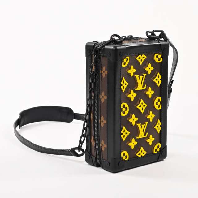 LOUIS VUITTON ルイヴィトン モノグラム タフタージュ ヴァーティカル ソフトトランク ショルダーバッグ M45079 ブラック/ブラウン/イエロー by