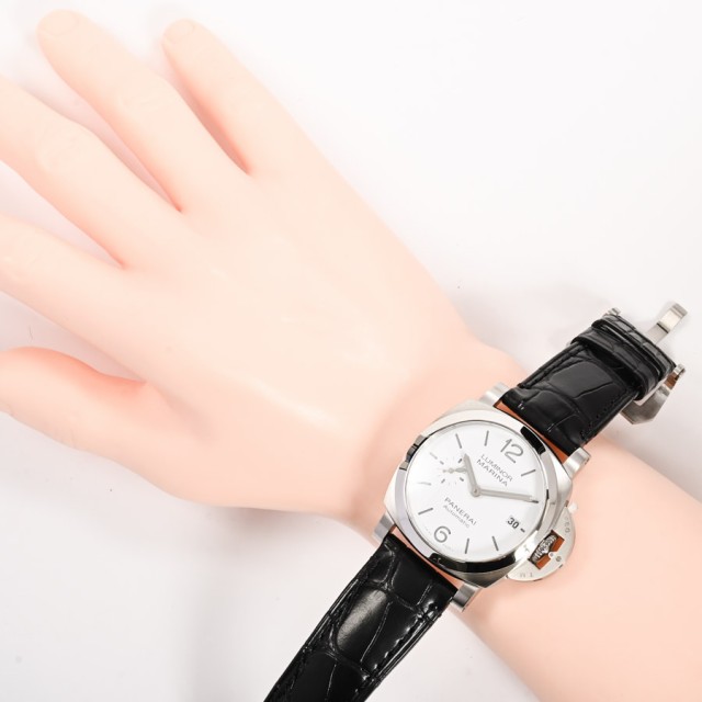 パネライ ルミノール クアランタ 腕時計 PAM01371 Y番 ホワイト メンズ ...