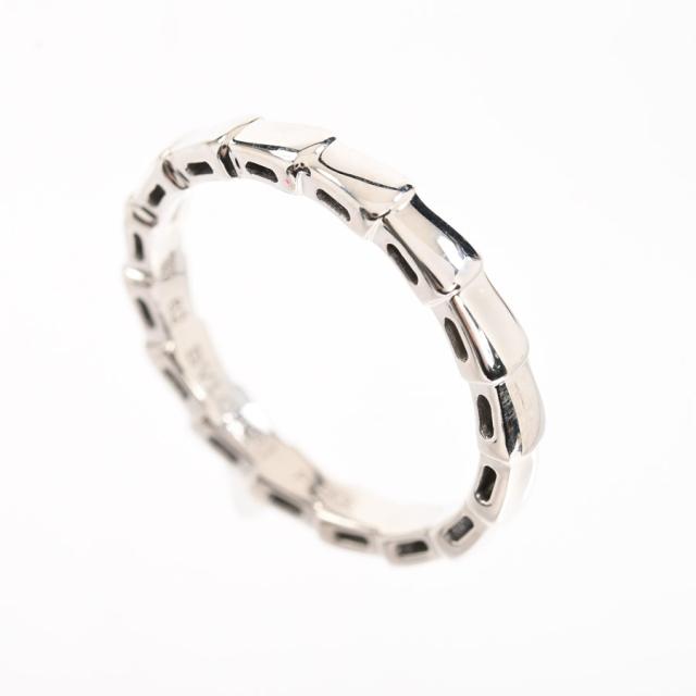 ブルガリ セルペンティヴァイパー リング K18ホワイトゴールド #62 幅3.3mm 349691 レディース 中古A品の通販は