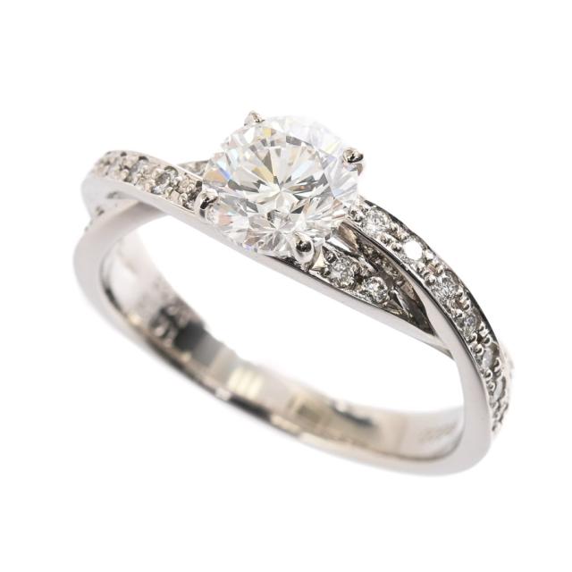 ダイヤ リング プラチナ900 ダイヤ1.015ct/0.18ct 12号  レディース 中古A品の通販は 241,000円
