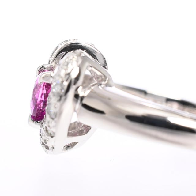 ピンクサファイア リング プラチナ850 ピンクサファイア0.7ct