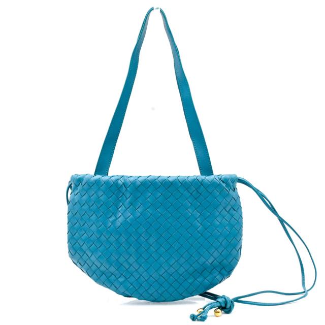 ボッテガヴェネタ 2WAYバッグ ハンドバッグ イントレチャート ブルー  