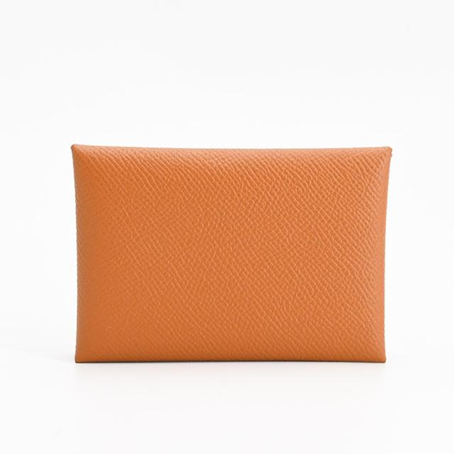 エルメス カルヴィ デュオ ゴールド ヴォーエプソン シルバー金具