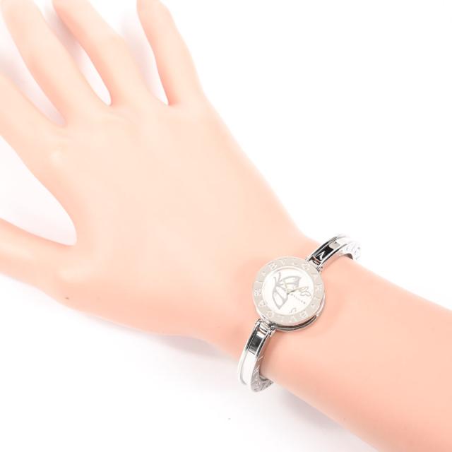 ブルガリ B-ZERO1 腕時計 BZ22S ホワイトシェル レディース 中古A品