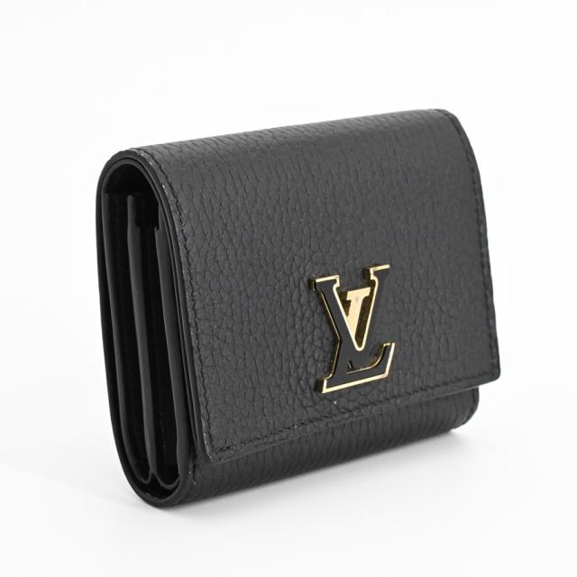 高級感☆ルイヴィトン ポルトフォイユ・カプシーヌ 長財布 黒 (Louis